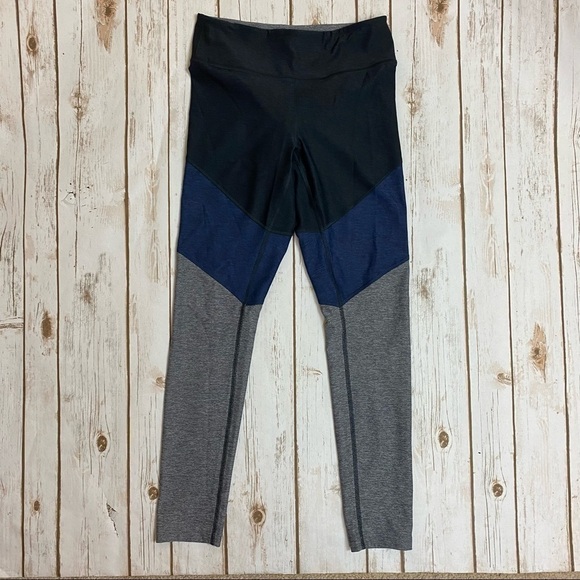 Outdoor Voices Colorblock Leggings Charcoal Navy Graphite Size Small Women - Picture 4 of 10